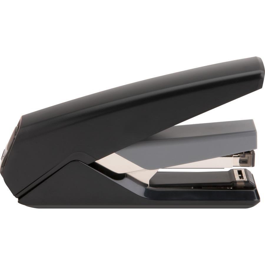 Business Source Full Strip Flat-Clinch Stapler - 30 of 20lb Paper Sheets Capacity - 210 Staple Capacity - Full Strip - 1/4" Staple Size - 1 Each - Black. Picture 3