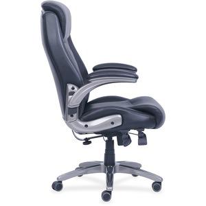 Lorell Revive Executive Chair - Black Bonded Leather Seat - Black Bonded Leather Back - 5-star Base - 1 Each. Picture 12
