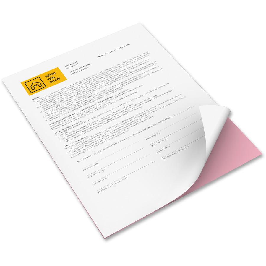 Xerox Bold Digital Carbonless Paper - Letter - 8 1/2" x 11" - 2500 / Carton - Sustainable Forestry Initiative (SFI) - Capsule Control Coating - White, Pink. Picture 5