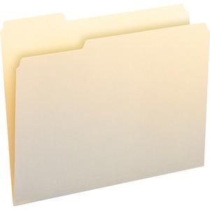 Smead 1/3 Tab Cut Letter Recycled Top Tab File Folder - 8 1/2" x 11" - 3/4" Expansion - Top Tab Location - Left Tab Position - Manila - 10% Recycled - 5 / Carton. Picture 8