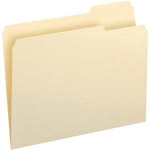 Smead File Folders with Single-Ply Tab - Letter - 8 1/2" x 11" Sheet Size - 3/4" Expansion - 1/3 Tab Cut - Top Tab Location - Right Tab Position - 11 pt. Folder Thickness - Stock, Manila - Manila - Re. Picture 7