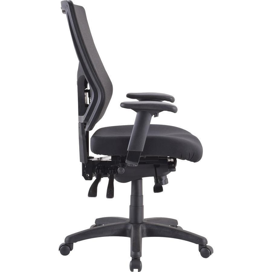 Lorell Conjure Executive High-back Mesh Back Chair - Black Seat - Black Back - 5-star Base - 1 Each. Picture 7
