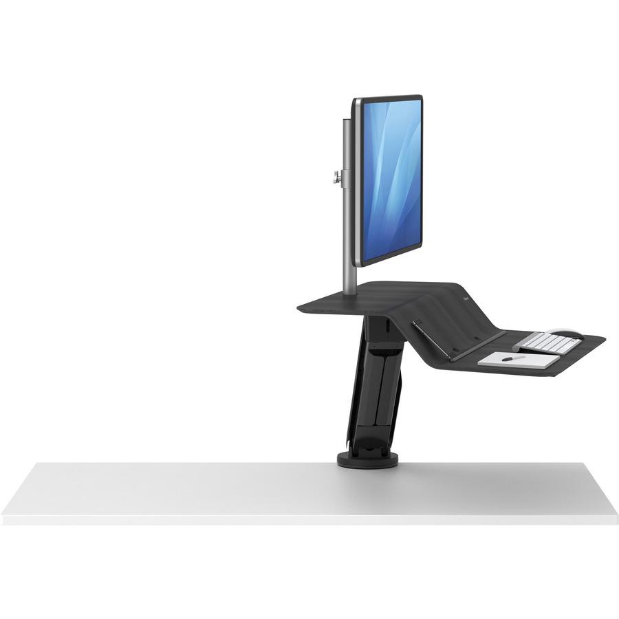 Fellowes Lotus&trade; RT Sit-Stand Workstation Black Single - 1 Display(s) Supported - 1 Each. Picture 5