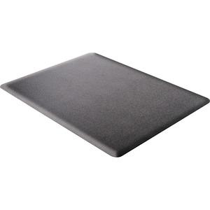 Deflecto Ergonomic Sit-Stand Chair Mat for Multi-surface - Hard Floor, Carpet - 48" Length x 36" Width x 0.375" Thickness - Rectangular - Foam - Black - 1Each. Picture 3