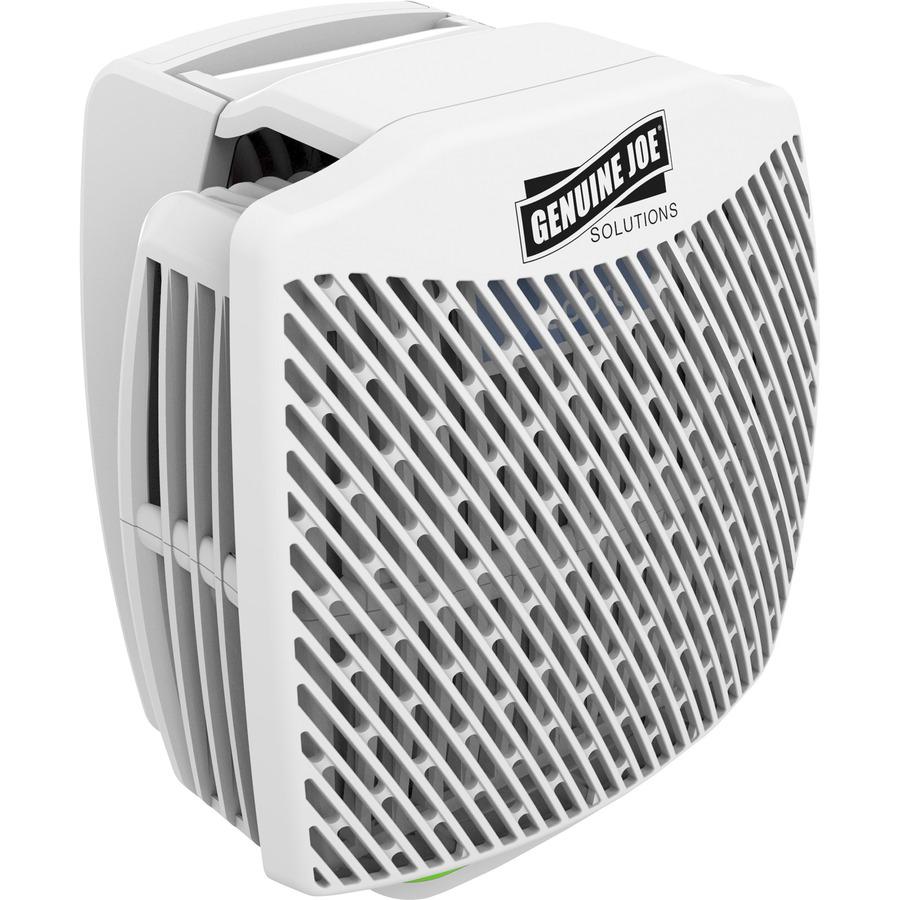Genuine Joe Air Freshener Dispenser System - 30 Day Refill Life - 6000 ft³ Coverage - 6 / Carton - White. Picture 8