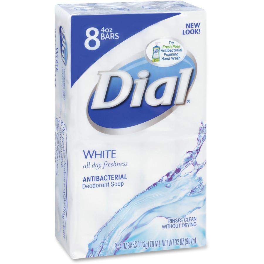 Dial Antibacterial Bar Soap - 2.50 oz - Bacteria Remover - Hand, Skin - Antibacterial - White - Rich Lather, Deodorize - 200 / Carton. Picture 8