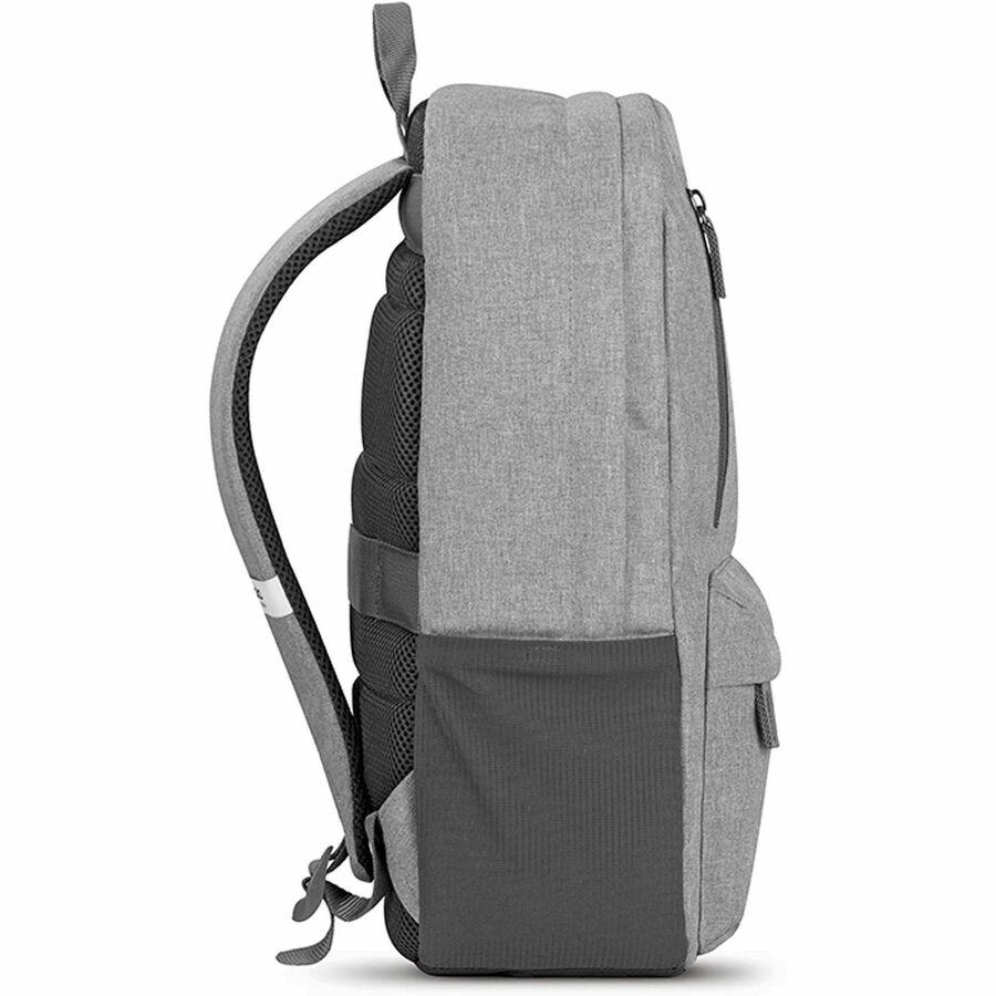 Solo Re:cover Carrying Case (Backpack) for 15.6" Notebook - Gray - Bump Resistant, Damage Resistant - Shoulder Strap, Luggage Strap, Handle - 14.8" Height x 11.3" Width x 7" Depth - 1 Each. Picture 8