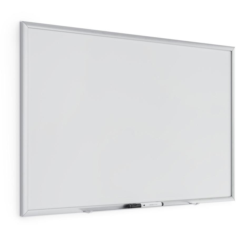 U Brands Magnetic Dry Erase Board - 23" (1.9 ft) Width x 35" (2.9 ft) Height - White Painted Steel Surface - Silver Aluminum Frame - Rectangle - Horizontal/Vertical - 1 Each. Picture 4