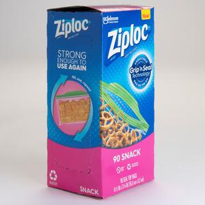 Ziploc&reg; Snack Size Storage Bags - 3.25" Width x 6.50" Length - Clear - Plastic - 90/Box - Snack, Fruit, Vegetables. Picture 4