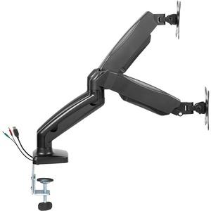 Lorell Mounting Arm for Monitor - Black - Height Adjustable - 2 Display(s) Supported - 14.30 lb Load Capacity - 75 x 75, 100 x 100 - 1 Each. Picture 10