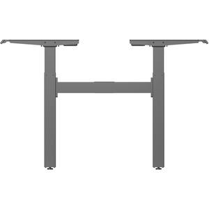 Lorell 2-Tier Sit/Stand Double Base - 220 lb Capacity - 28.30" to 46" Adjustment - 71" Height x 42.50" Width x 22" Depth - Assembly Required - 1 Each. Picture 3