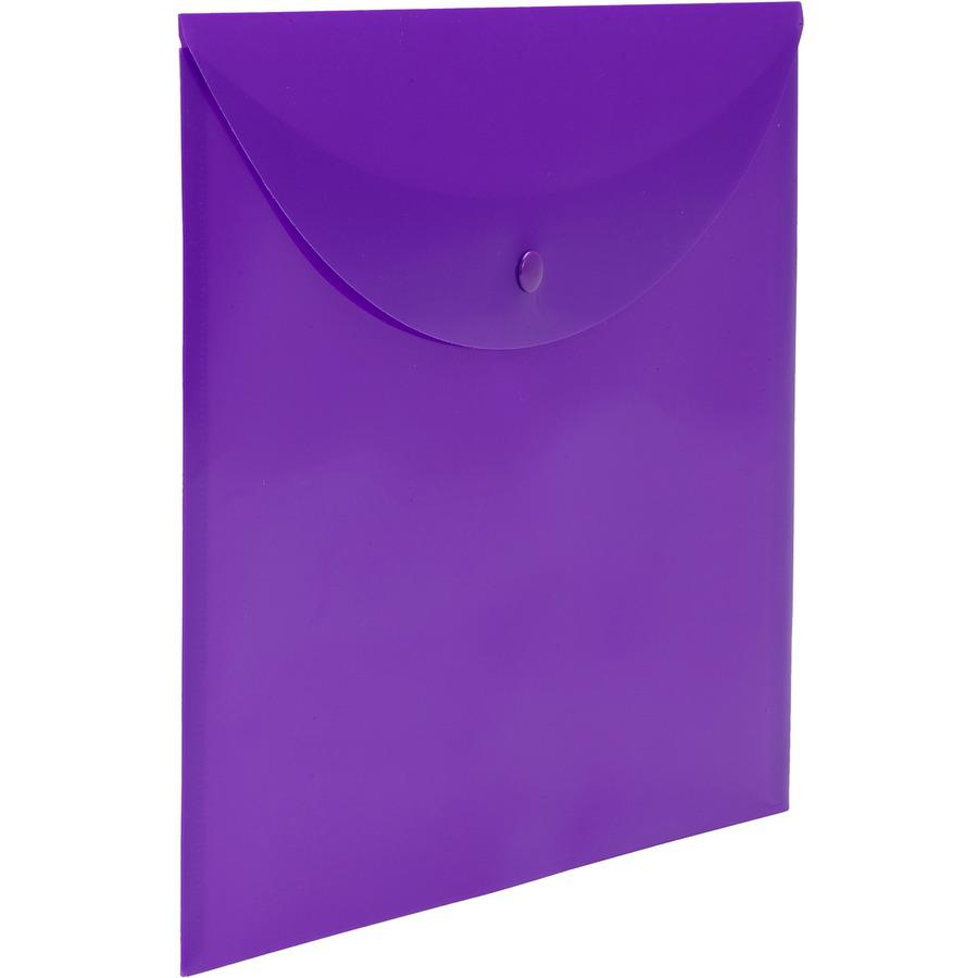 Smead Letter File Wallet - 8 1/2" x 11" - Purple - 10 / Box. Picture 2