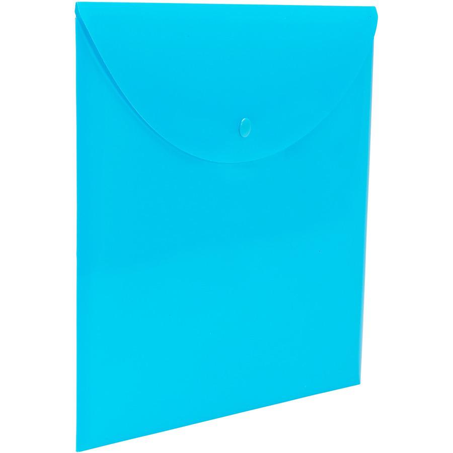 Smead Letter File Wallet - 8 1/2" x 11" - Teal - 10 / Box. Picture 5
