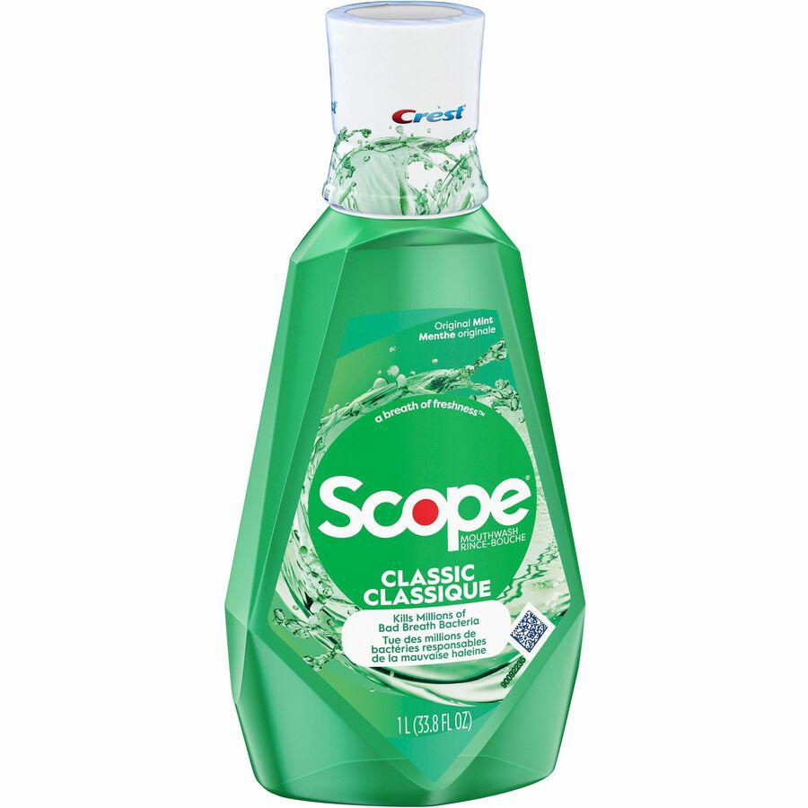 Crest Scope Classic Mouthwash - For Bad Breath - Mint - 1.06 quart - 1 Each. Picture 6