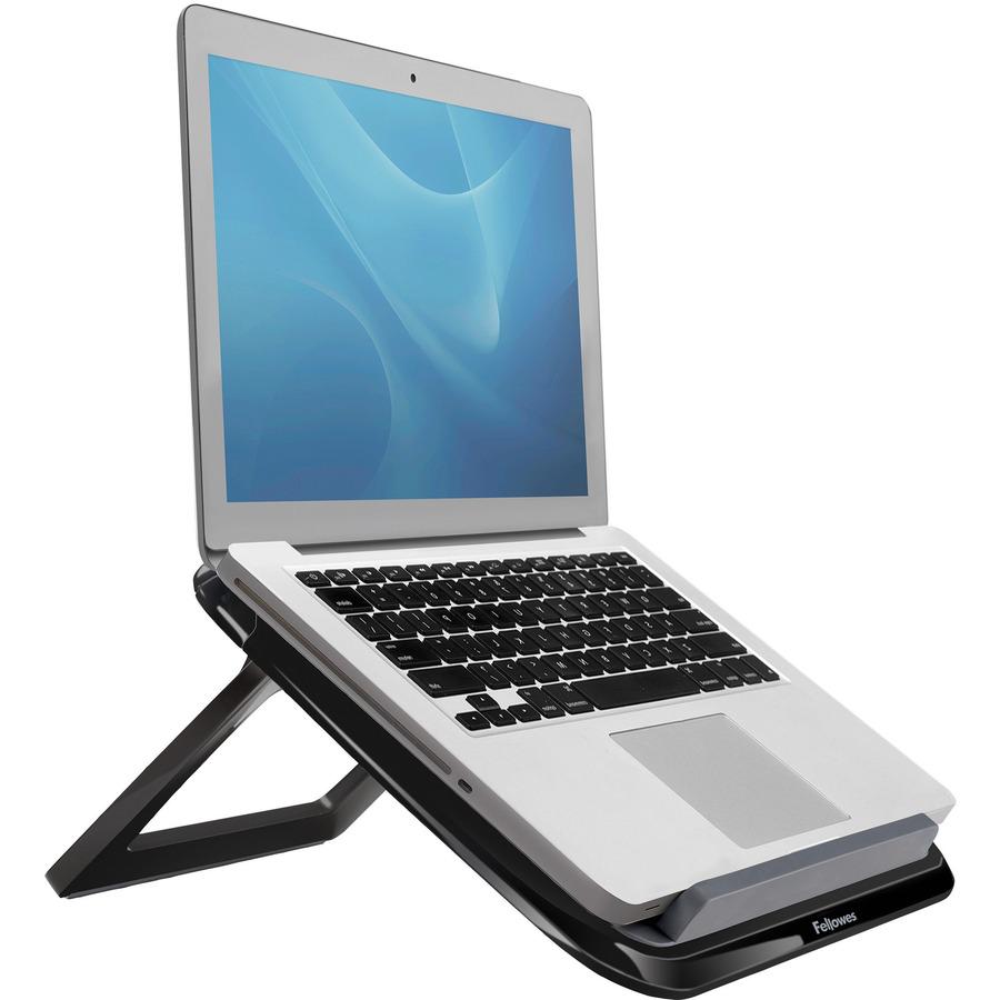 Fellowes I-Spire Series Laptop Quick Lift -Black - 1.6" x 12.6" x 11.3" x - ABS Plastic - 1 Each - Black. Picture 5