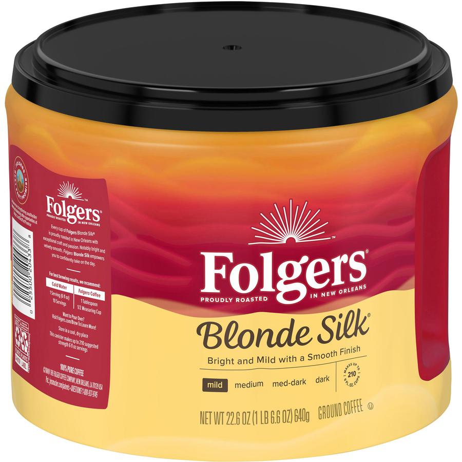 Folgers&reg; Ground Blond Silk Coffee - Light/Mild - 22.6 oz - 1 Each. Picture 8