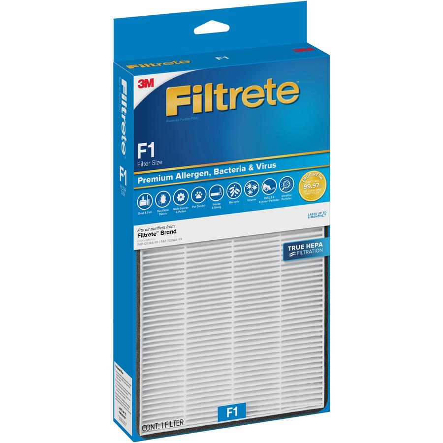 Filtrete Air Filter - HEPA - For Air Purifier - Remove Allergens, Remove Bacteria, Remove Virus - ParticlesF1 Filter Grade - 12" Height x 6.7" Width - Polypropylene. Picture 3