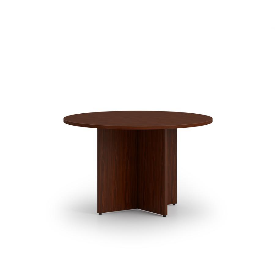 HON Mod HLPLTBL48BASE Conference Table Base - Finish: Traditional Mahogany. Picture 2