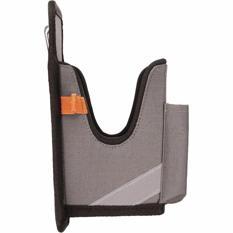 Ergodyne 5541 Carrying Case Rugged (Holster) Bar Code Scanner, Mobile Computer, Pen - Gray - Drop Resistant, Abrasion Resistant - Polyester, Ripstop Body - Belt Clip, Holster - 8.3" Height x 3.5" Widt. Picture 8