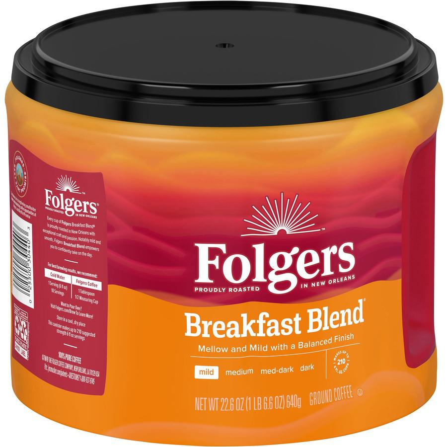 Folgers&reg; Ground Breakfast Blend Coffee - Mild - 22.6 oz - 1 Each. Picture 8