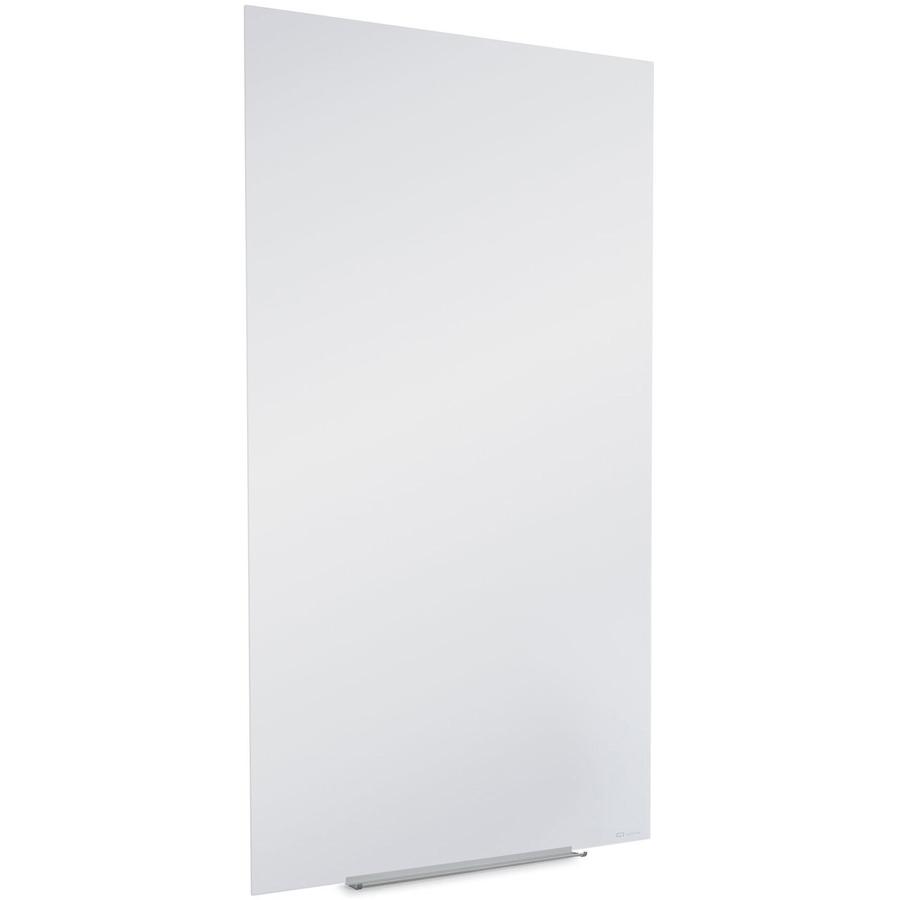Quartet InvisaMount Vertical Glass Dry-Erase Board - 28x50 - 50" (4.2 ft) Width x 28" (2.3 ft) Height - White Glass Surface - Rectangle - Vertical - Magnetic - 1 Each. Picture 5
