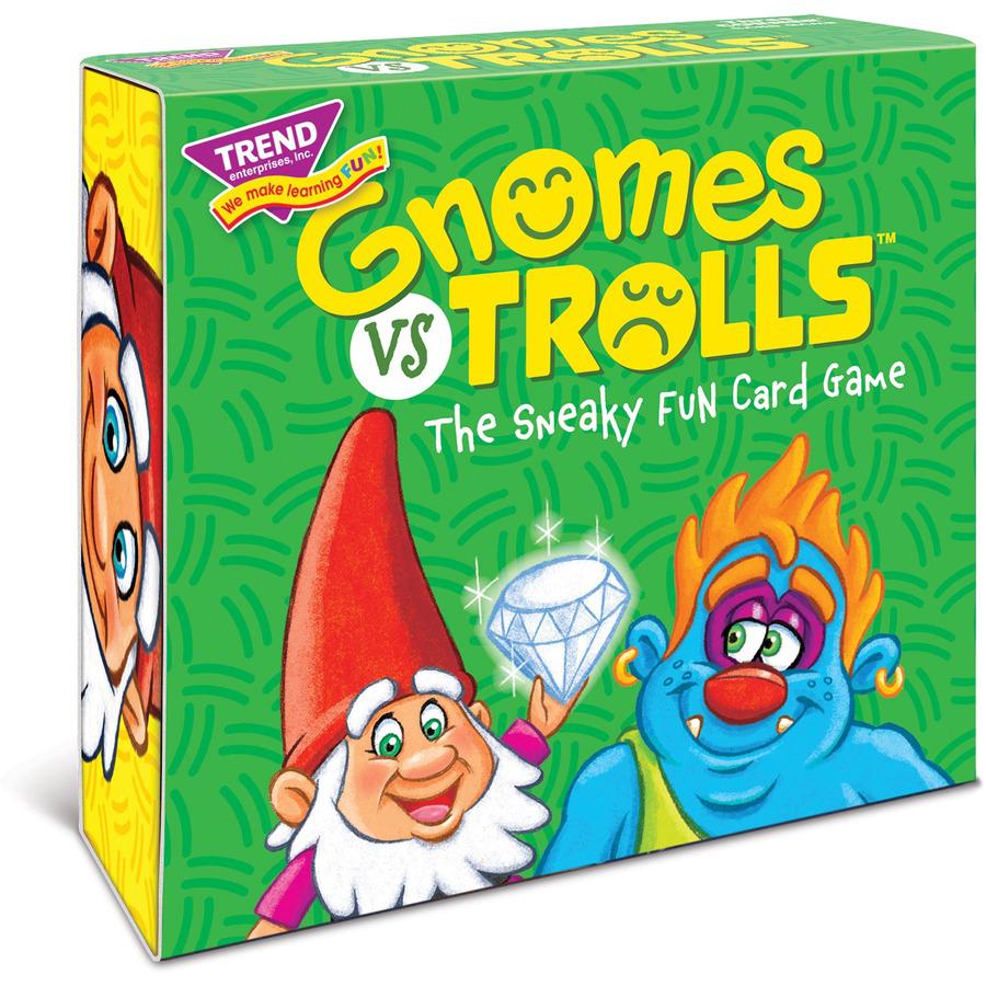 Trend Gnomes vs Trolls Three Corner Card Game - Matching - 2 to 4 Players - 1 Each. Picture 4