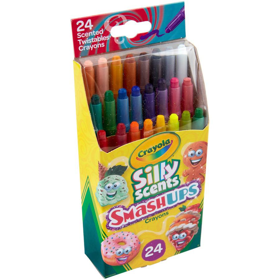 Crayola Silly Scents Mini Twistables Crayons - Orange, Gold - 24 / Pack. Picture 7