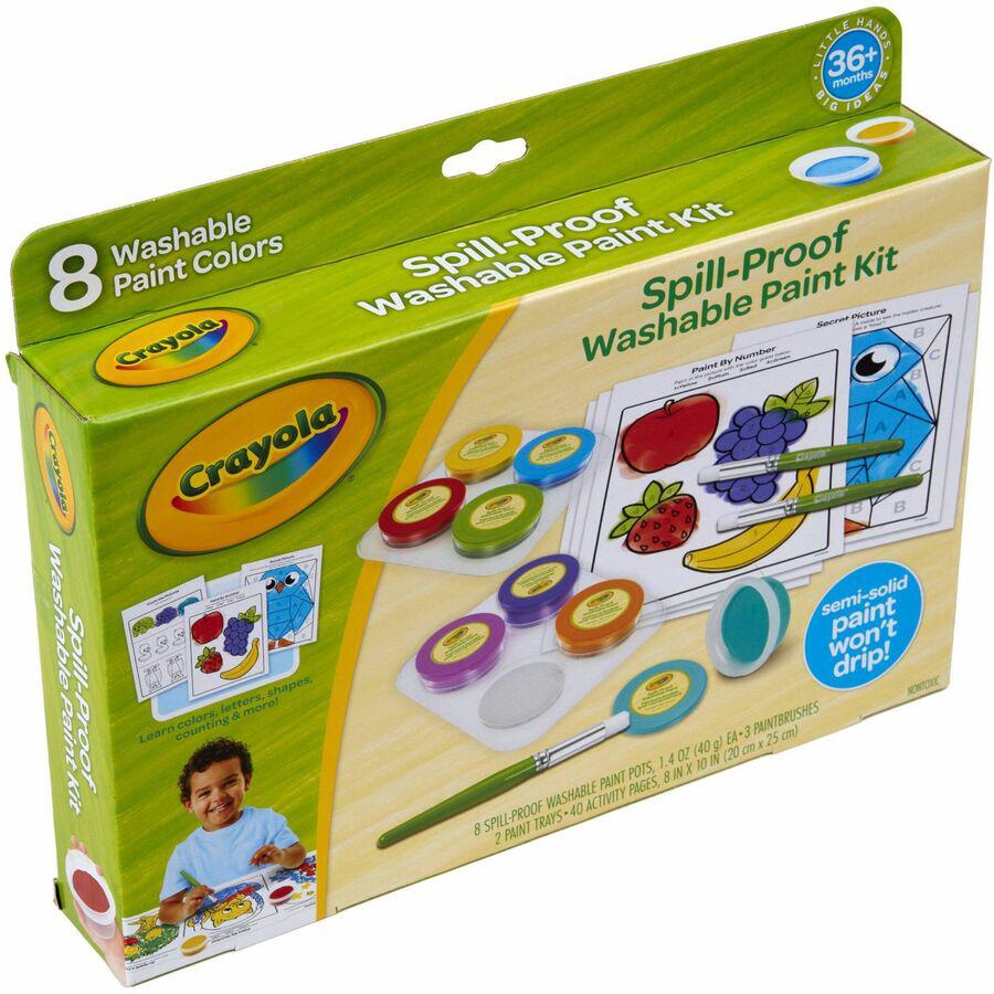 Crayola Spill Proof Washable Paint Set - Art, Craft, Fun and Learning - Recommended For 3 Year - 1 Kit. Picture 11