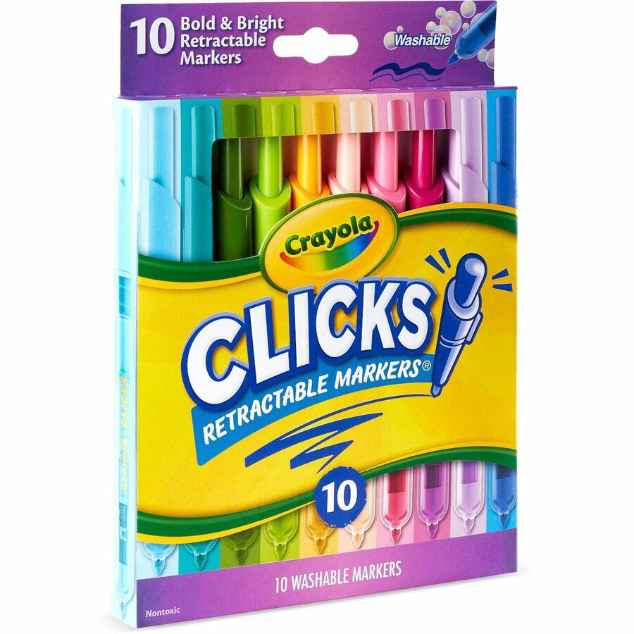 Crayola Clicks Retractable Markers - Bold Marker Point - Retractable - Multi - 1 Pack. Picture 6