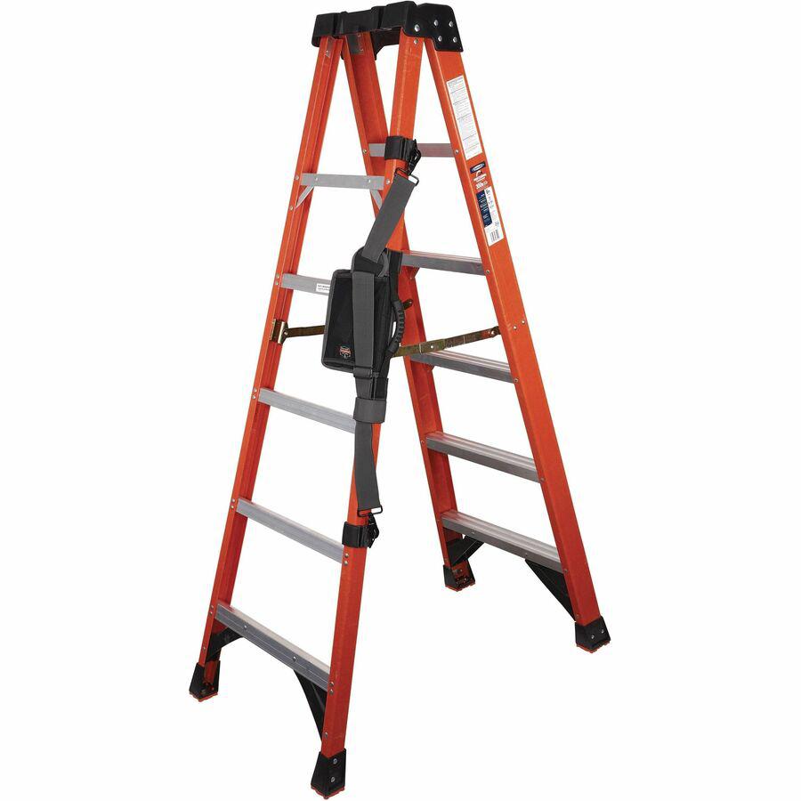 Ergodyne Arsenal Ladder Shoulder Lifting Strap - 1 Each - 100 lb Load Capacity - Hook & Loop Attachment - Black. Picture 6