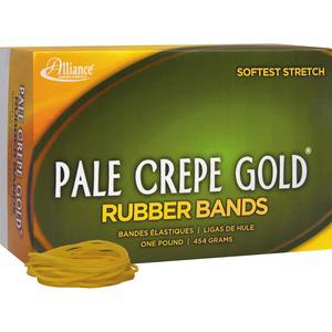 Alliance Rubber 20165 Pale Crepe Gold Rubber Bands - Size #16 - Approx. 2675 Bands - 2 1/2" x 1/16" - Golden Crepe - 1 lb Box. Picture 7