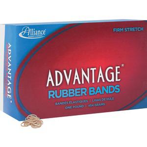 Alliance Rubber 26085 Advantage Rubber Bands - Size #8 - Approx. 5200 Bands - 7/8" x 1/16" - Natural Crepe - 1 lb Box. Picture 4