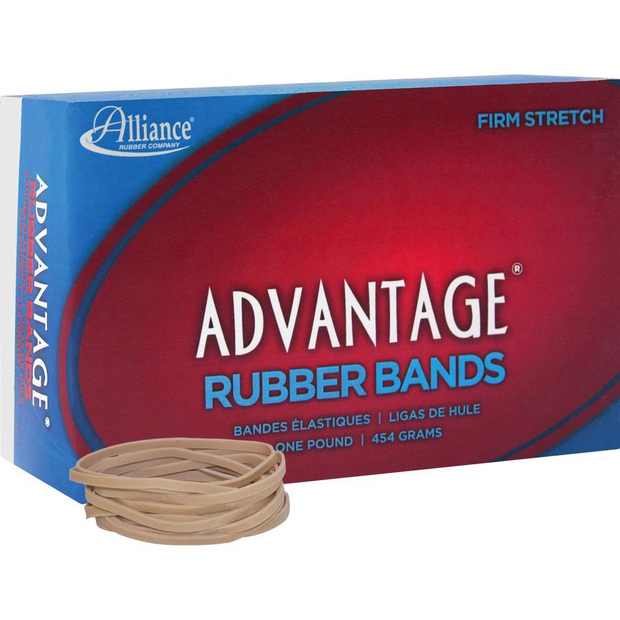 Alliance Rubber 26325 Advantage Rubber Bands - Size #32 - Approx. 700 Bands - 3" x 1/8" - Natural Crepe - 1 lb Box. Picture 3