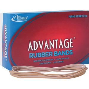 Alliance Rubber 27405 Advantage Rubber Bands - Size #117B - Approx. 200 Bands - 7" x 1/8" - Natural Crepe - 1 lb Box. Picture 2