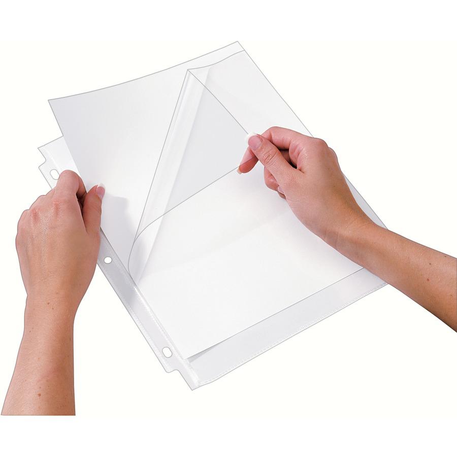 Avery&reg; Quick-Load Sheet Protectors - For Letter 8 1/2" x 11" Sheet - Clear - Polypropylene - 50 / Box. Picture 9