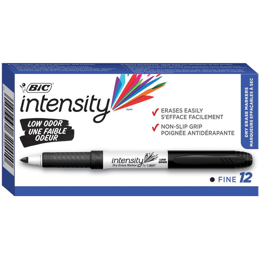 BIC Intensity Fine Point Whiteboard Marker - Fine Marker Point - Black - 1 Dozen. Picture 2