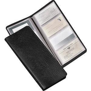 Cardinal Sewn 96 Card File - 96 Capacity - 4.25" Width x 10.38" Length - Black Vinyl Cover. Picture 4