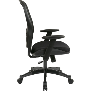 Office Star Space 2300 Matrex Managerial Mid-Back Mesh Chair - Mesh Black Seat - Mesh Back - 5-star Base - Black - 20" Seat Width x 19.50" Seat Depth - 27.3" Width x 25.8" Depth x 46.3" Height. Picture 6