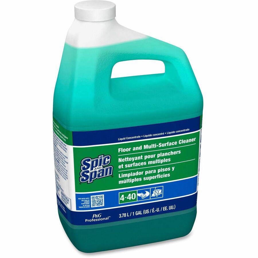 Spic and Span Floor and Multi-Surface Cleaner - Concentrate Liquid - 128 fl oz (4 quart) - 1 Each - Green. Picture 7