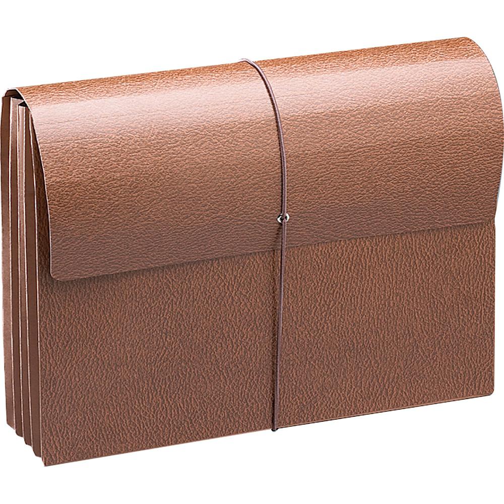 Smead Legal Recycled File Wallet - 8 1/2" x 14" - 3 1/2" Expansion - Redrope - Redrope - 30% Recycled - 1 Each. Picture 4