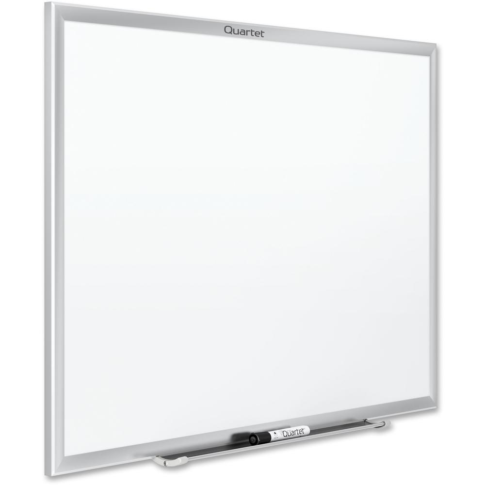 Quartet Classic Whiteboard - 48" (4 ft) Width x 36" (3 ft) Height - White Melamine Surface - Silver Aluminum Frame - Horizontal/Vertical - 1 Each. Picture 9