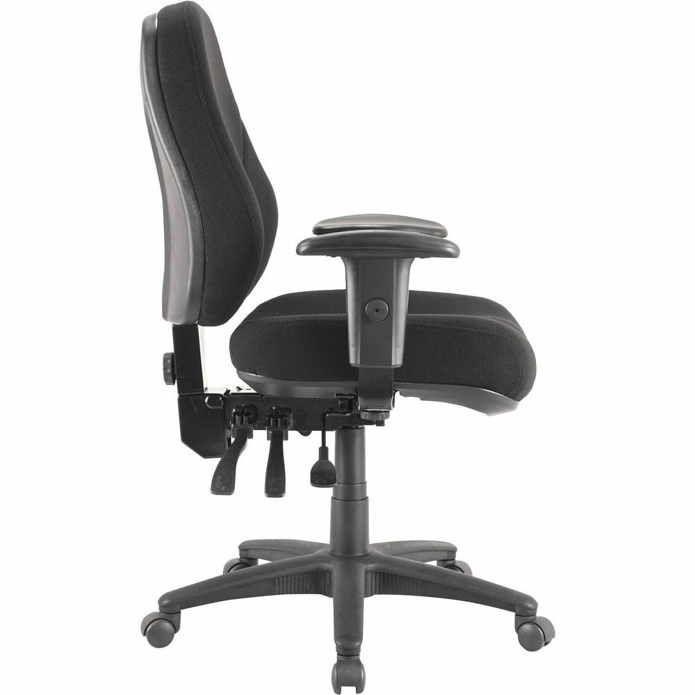 Lorell Bailey High-Back Multi-Task Chair - Black Acrylic Seat - Black Frame - 1 Each. Picture 6