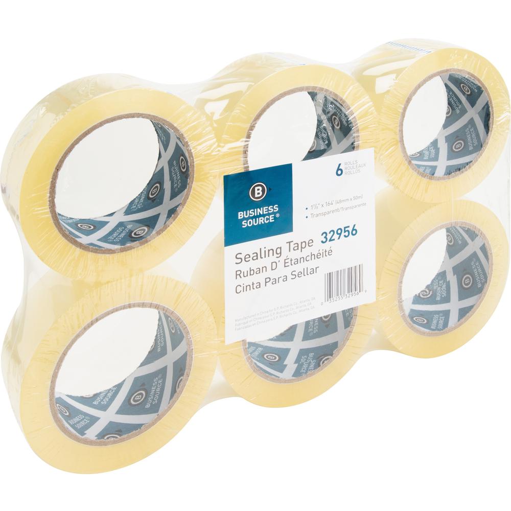 Business Source Heavy-duty Packaging Tape - 54.67 yd Length x 1.88" Width - 3" Core - Pressure-sensitive Poly - 3.54 mil - Rubber Backing - Tear Resistant, Split Resistant, Breakage Resistance - For P. Picture 10