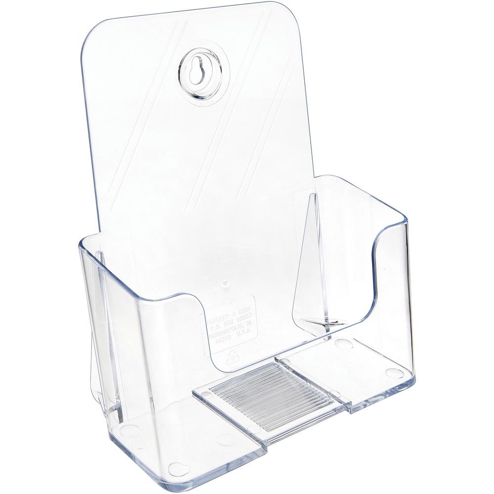 Deflecto Single Compartment DocuHolder - 1 Compartment(s) - 7.8" Height x 6.5" Width x 3.8" DepthDesktop - Booklet Size - Clear - Plastic - 1 Each. Picture 4