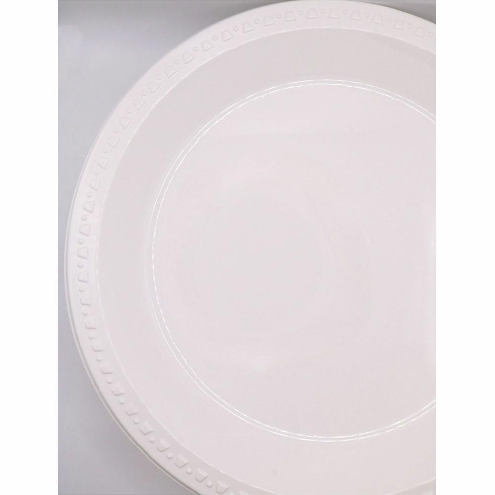Tablemate Dinnerware Plate - 10.3" Diameter - Plastic Body - 125 / Pack. Picture 6