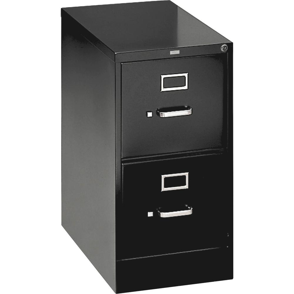 HON 310 H312 File Cabinet - 15" x 26.5"29" - 2 Drawer(s) - Finish: Black. Picture 3
