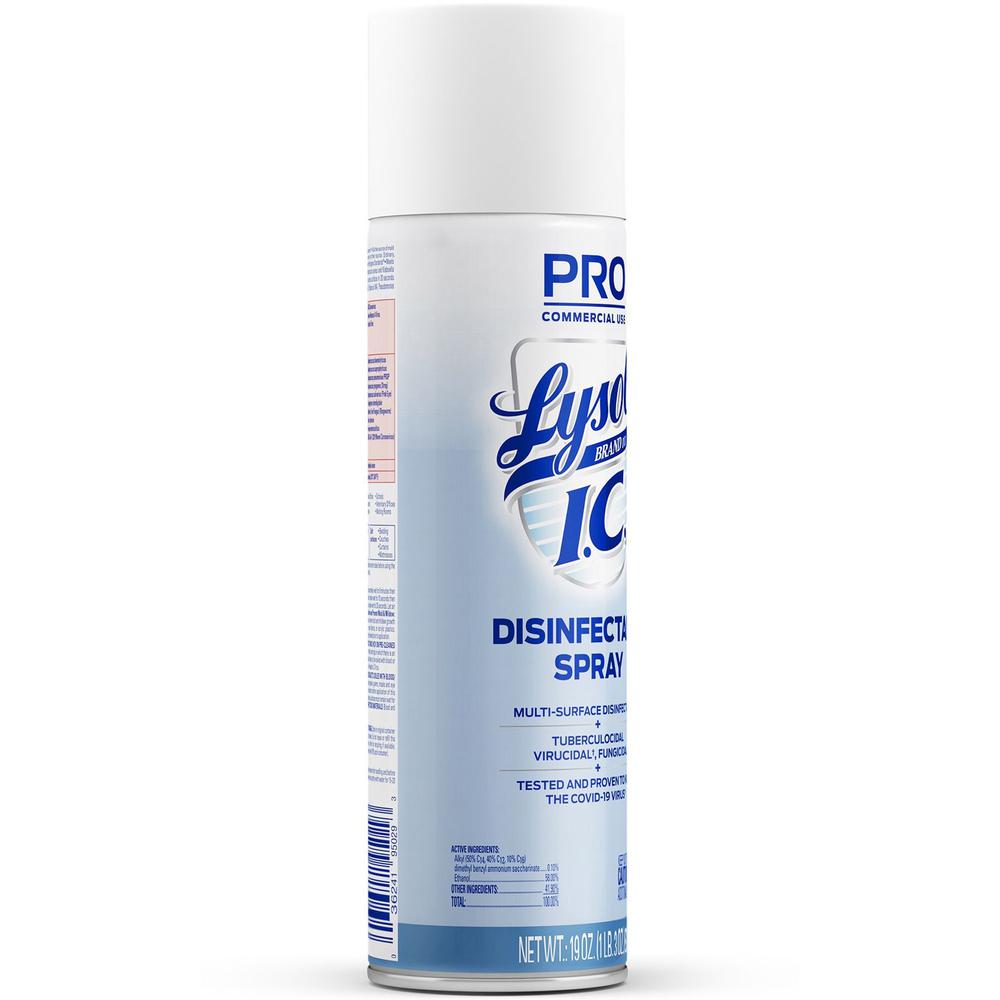 Lysol I.C. Disinfectant Spray - Aerosol - 19 fl oz (0.6 quart) - 1 Each - Clear. Picture 4