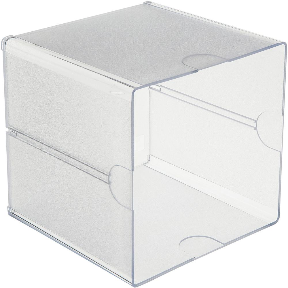 Deflecto Stackable Cube Organizer - 6" Height x 6" Width x 6" Depth - Desktop - Stackable - Plastic - 1 Each. Picture 9