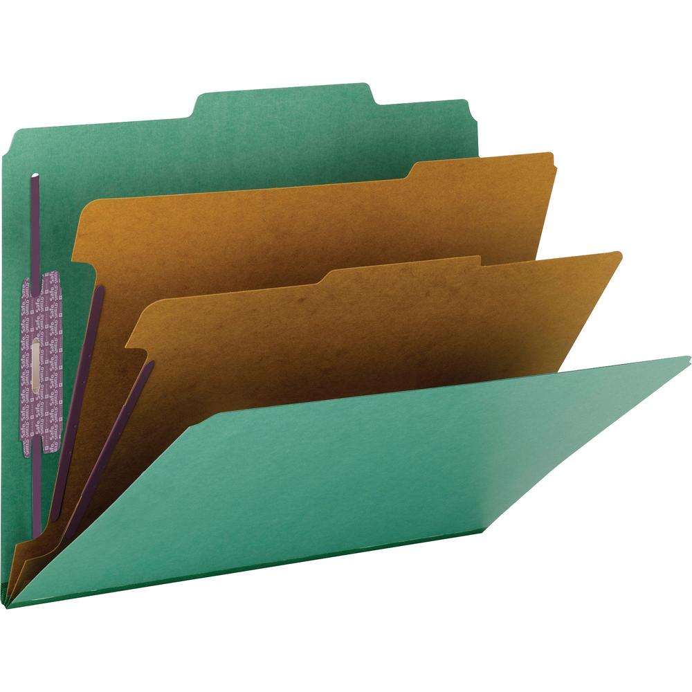 Smead Premium Pressboard Classification Folders with SafeSHIELD&reg; Coated Fastener Technology - Letter - 8 1/2" x 11" Sheet Size - 2" Expansion - 6 Fastener(s) - 2" Fastener Capacity for Folder, 1" . Picture 6