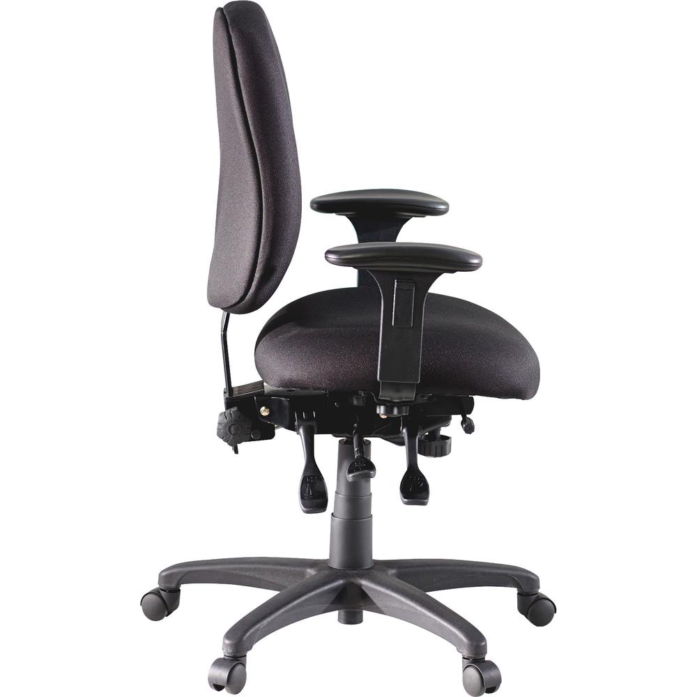 Lorell High Performance Task Chair - Black Seat - Black Back - Metal Frame - 5-star Base - 1 Each. Picture 12